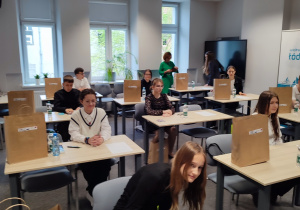 Wiktoria podczas konkursu