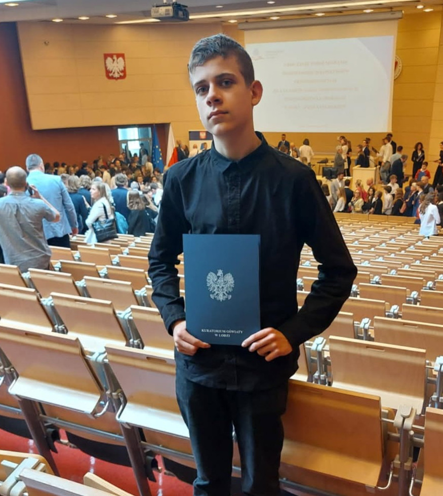 Mikołaj z VIIId laureat Wojewódzkiego Konkursu Przedmiotowego z Historii