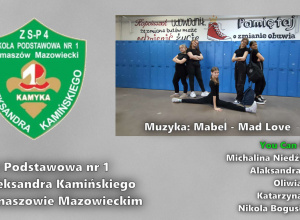 Uczennice klasy 6b - Michalina, Ola, Oliwia, Kasia i Nikola - biorące udział w konkursie You Can Dance