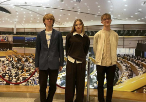 Uczniowie Jedynki w Parlamencie Europejskim