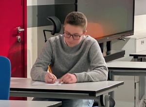 Janek podczas konkursu