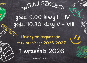 Harmonogram rozpoczęcia roku szkolnego 2026/2027