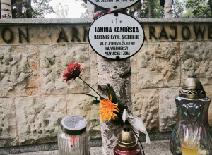 Grób patrona na warszawskich powązkach